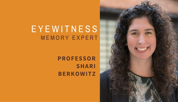 eyewitness identification expert witness proffesor Shari berkowitz